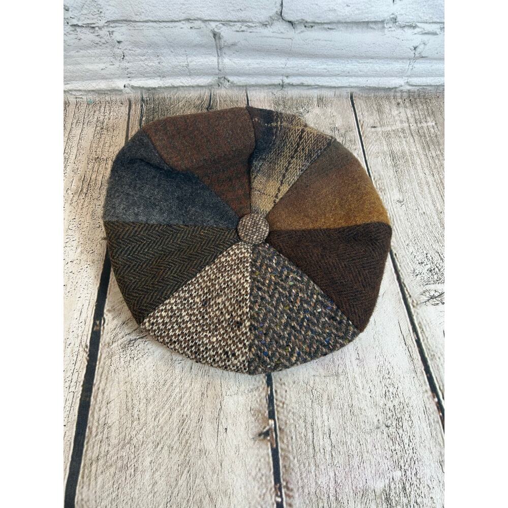 DOBBS Men’s Vintage Tweed Flat Cap - Newsboy Hat / Size: Small